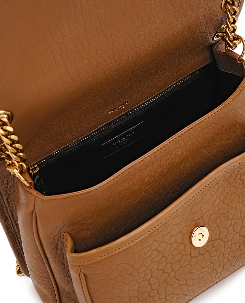 Кожаная сумка Niki Medium Saint Laurent 633178-AACYT, коричневый цвет • Купить в интернет-магазине Kameron