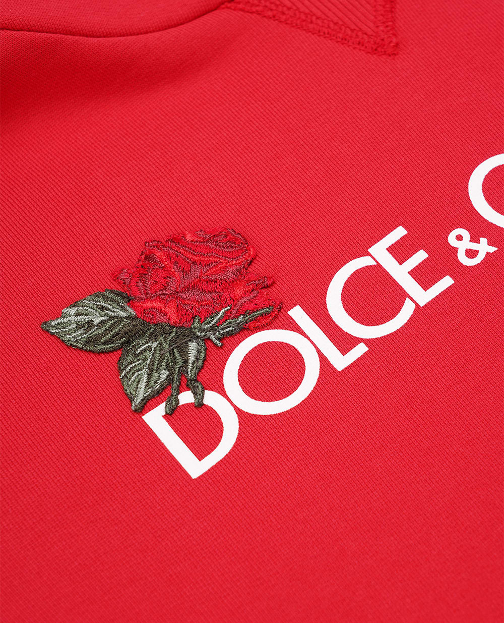 Детское худи Dolce&Gabbana Kids L5JD6O-G7J7T-B, красный цвет • Купить в интернет-магазине Kameron