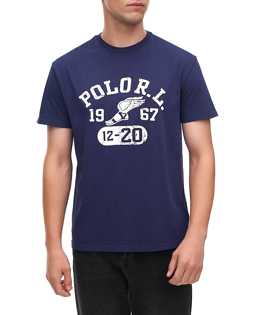 Футболка Polo Ralph Lauren 710941844001, синий цвет • Купить в интернет-магазине Kameron