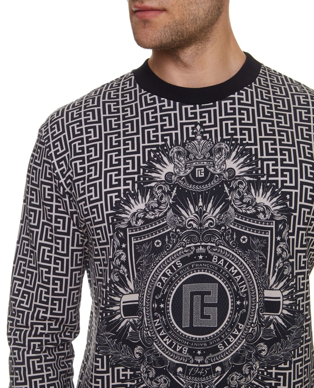 Свитшот Balmain WH1JQ040G072, разноцветный цвет • Купить в интернет-магазине Kameron