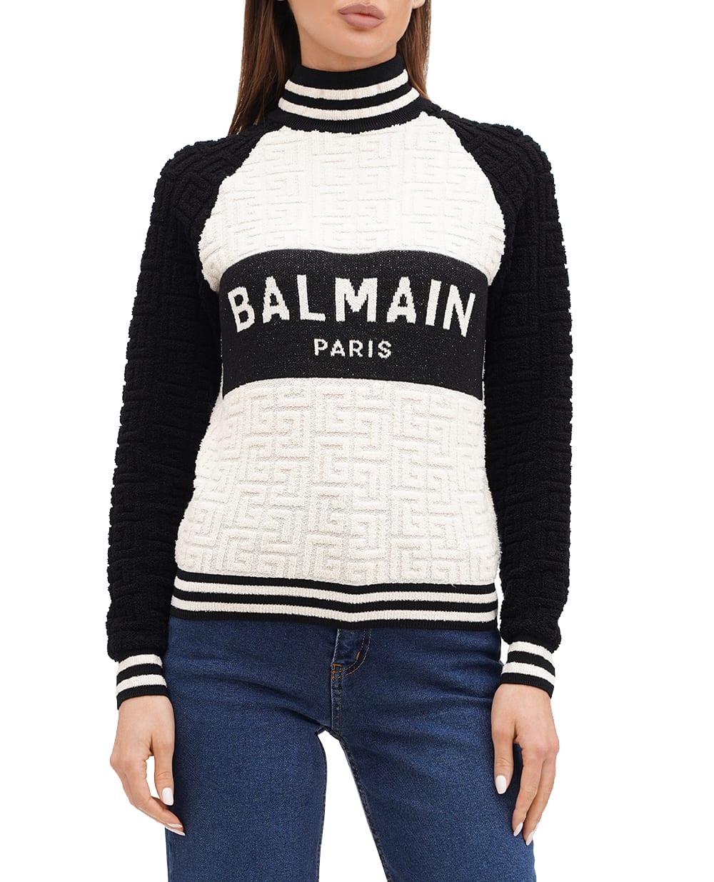 Свитер Balmain BF1KF001KE95, черный цвет • Купить в интернет-магазине Kameron