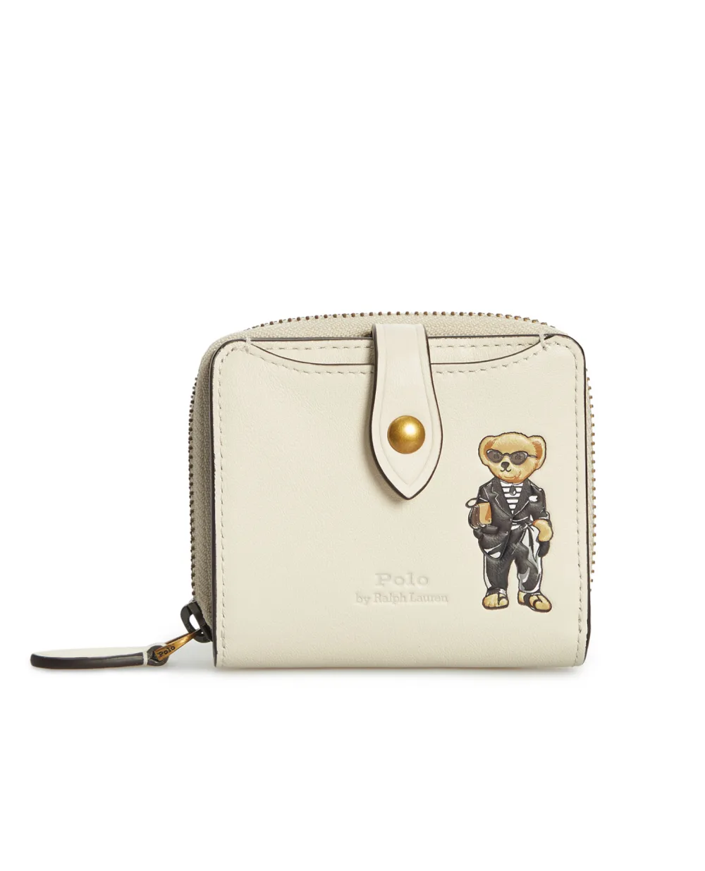 Кожаный кошелек Polo Ralph Lauren 427907648001, белый цвет • Купить в интернет-магазине Kameron