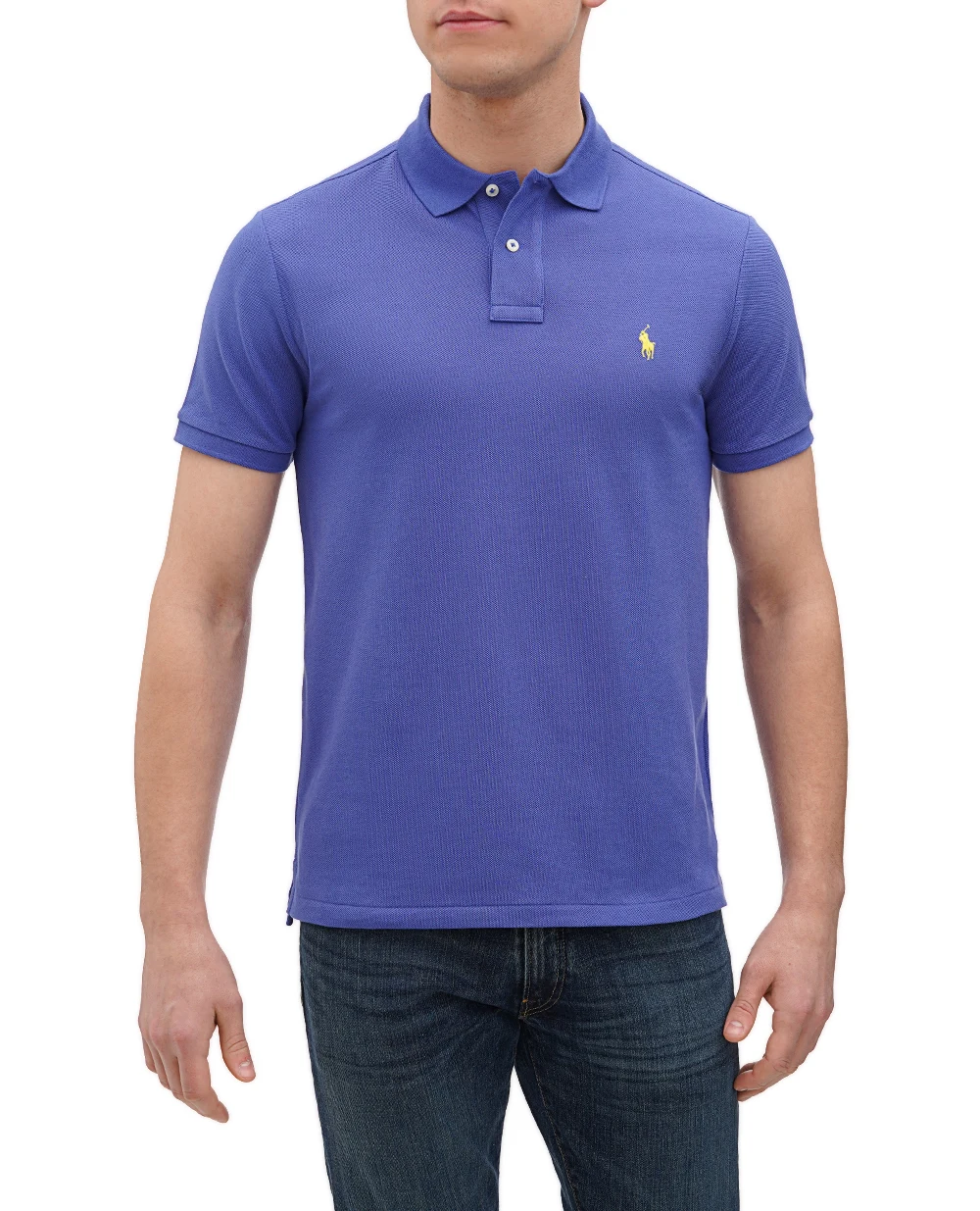 Поло Mesh Polo Ralph Lauren 710680784346, синий цвет • Купить в интернет-магазине Kameron