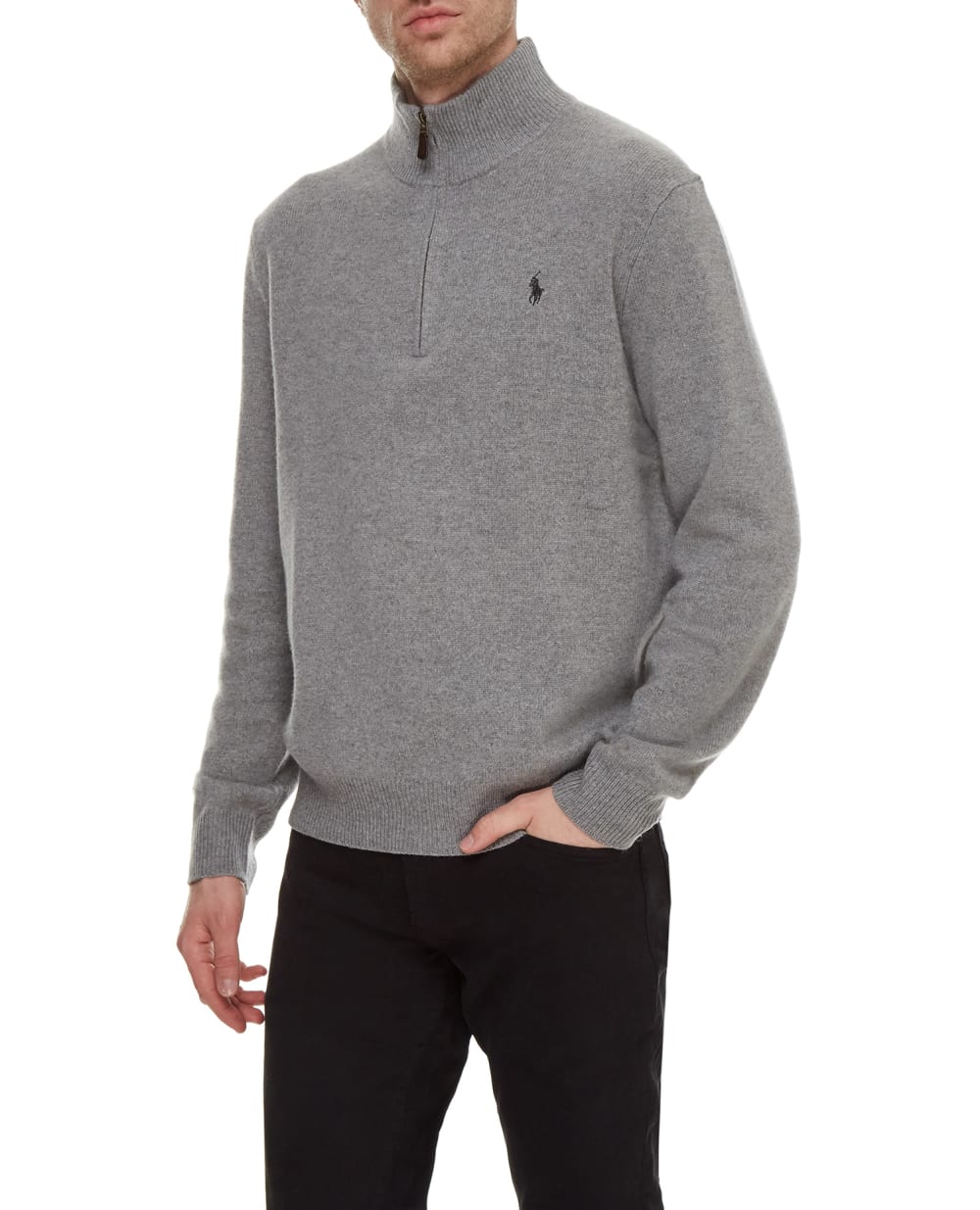 Шерстяной джемпер Polo Ralph Lauren 710681666006, серый цвет • Купить в интернет-магазине Kameron