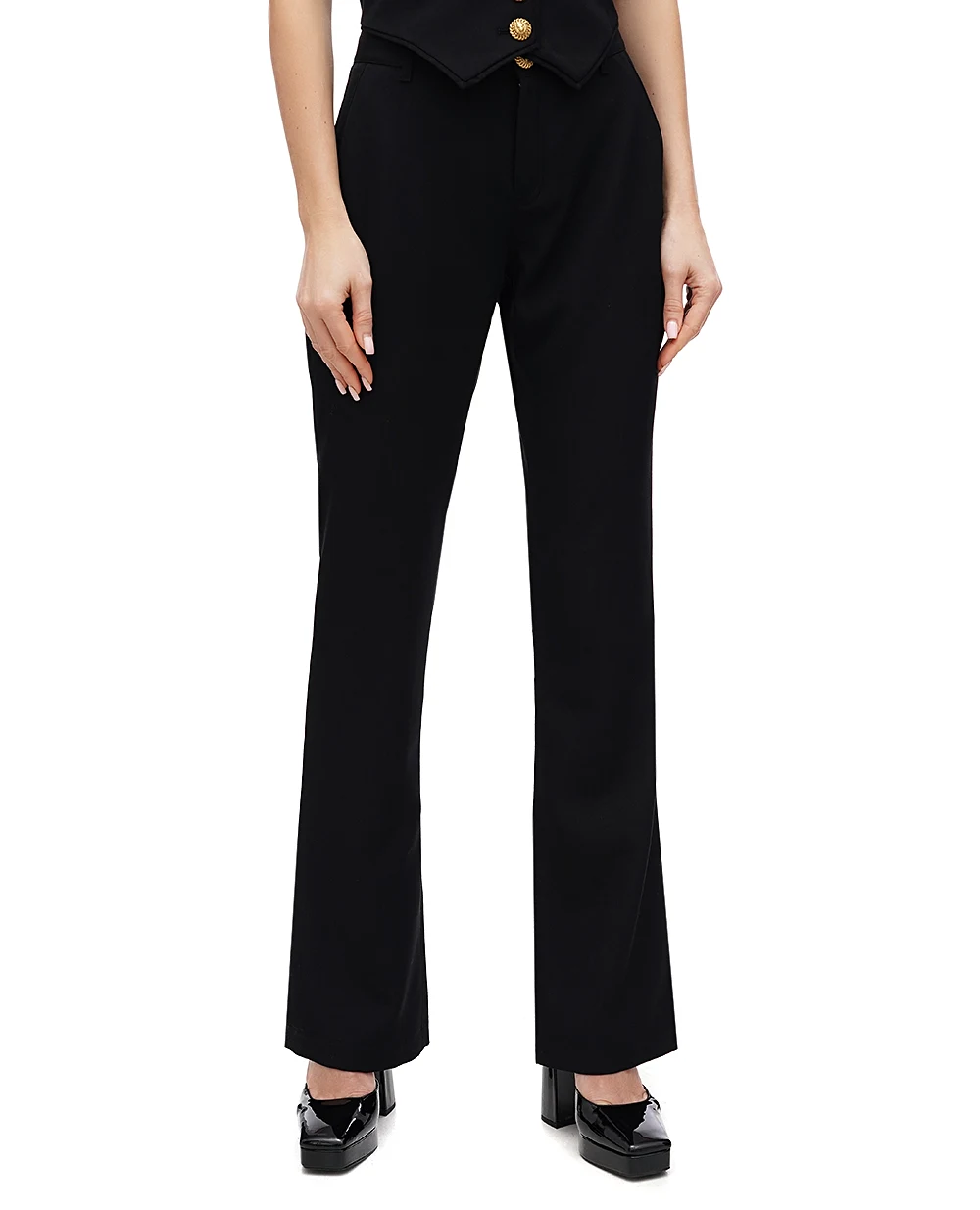 Штани Balmain CF1PP216WC09, чорний колір • Купити в інтернет-магазині Kameron