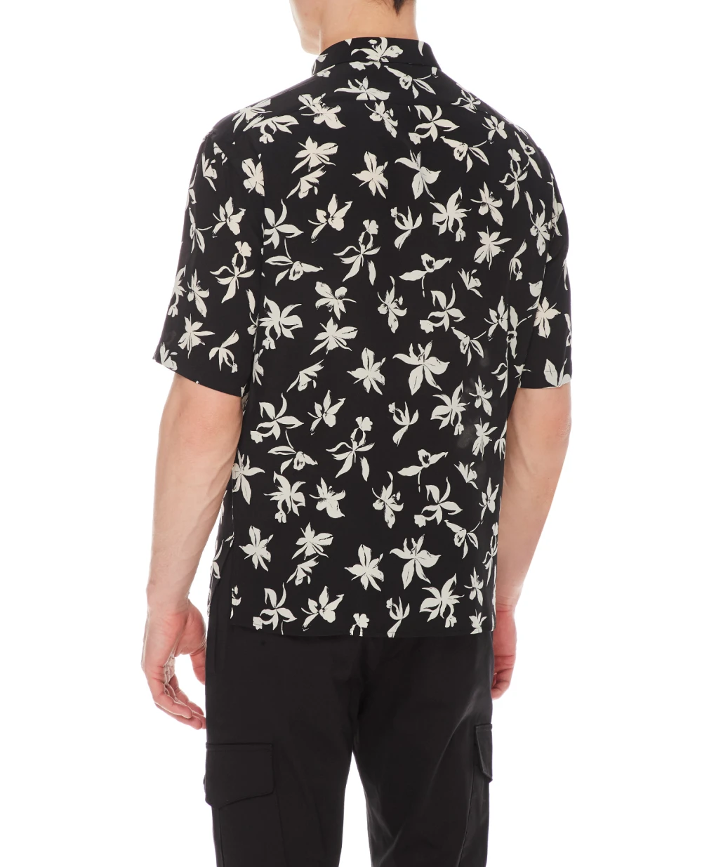 Шелковая рубашка Saint Laurent 601070-Y2C16, черный цвет • Купить в интернет-магазине Kameron