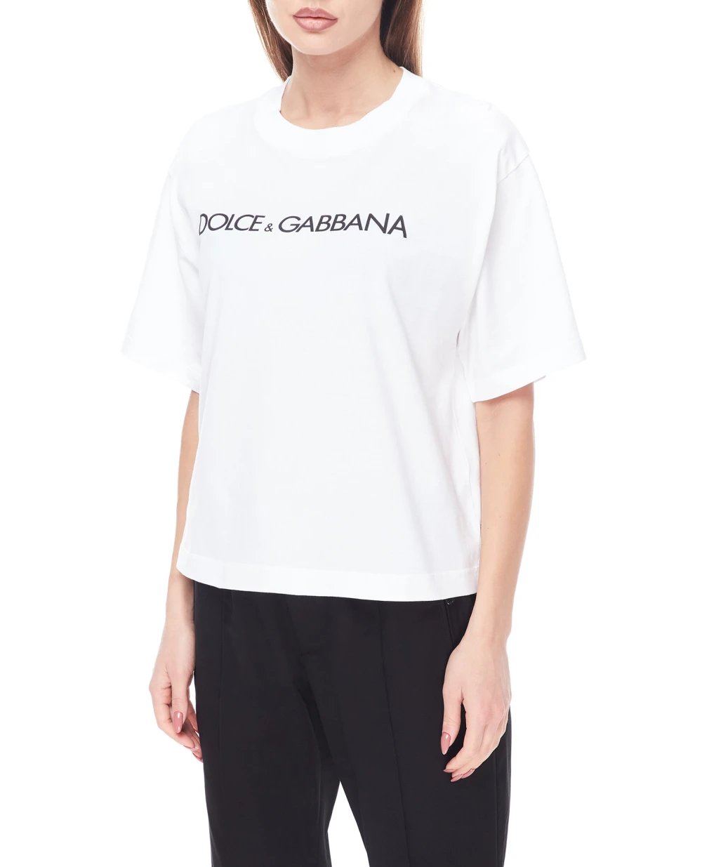 Футболка Dolce&Gabbana F8O48T-G7H4P, белый цвет • Купить в интернет-магазине Kameron