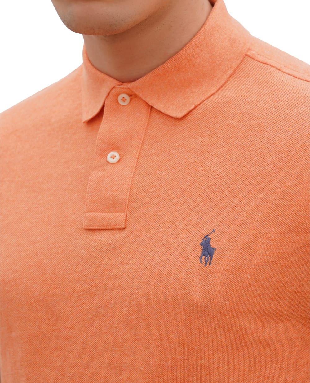 Поло Mesh Polo Ralph Lauren 710680784354, оранжевый цвет • Купить в интернет-магазине Kameron