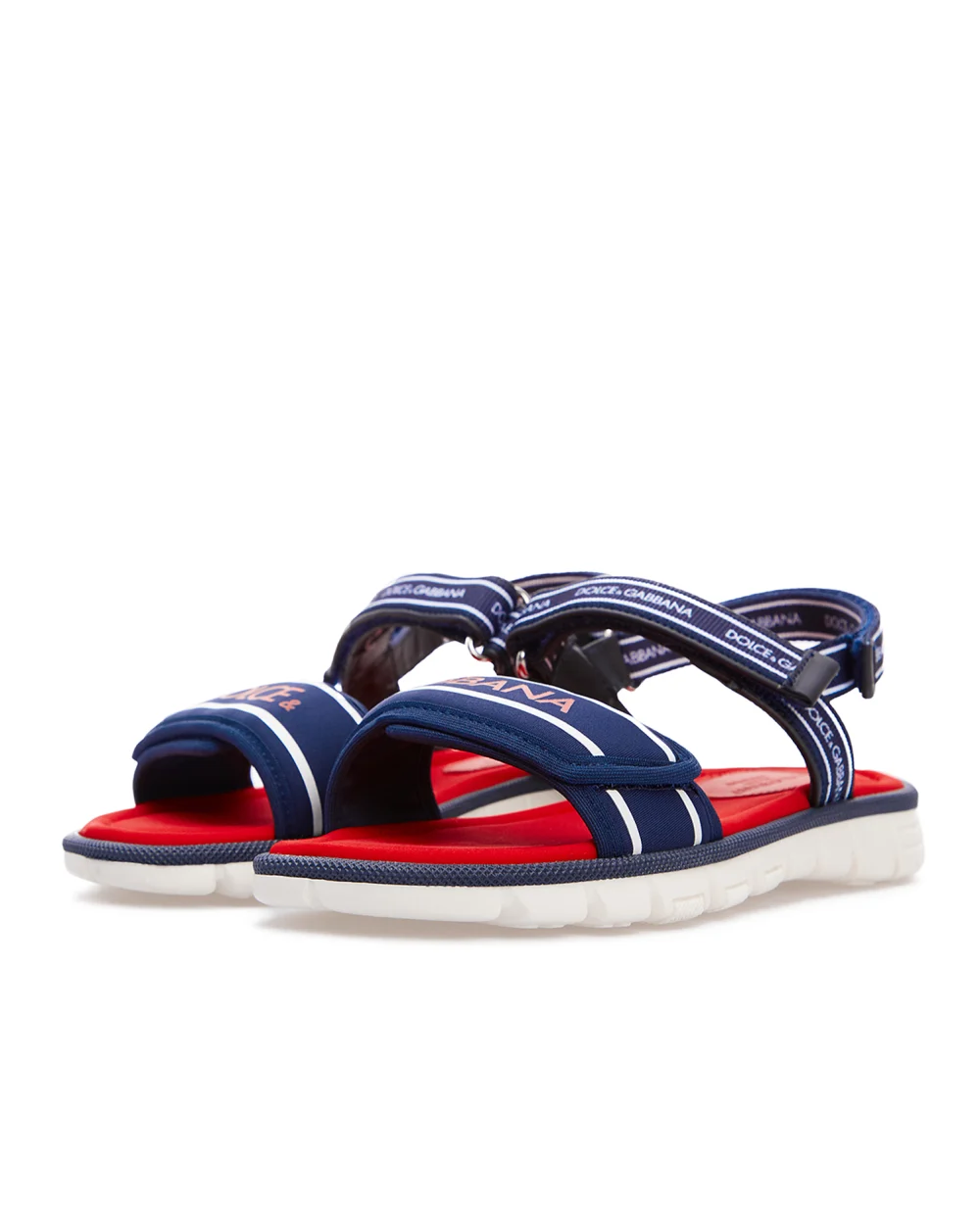 Сандалии Dolce&Gabbana Kids DA0970-AO260-S, синий цвет • Купить в интернет-магазине Kameron