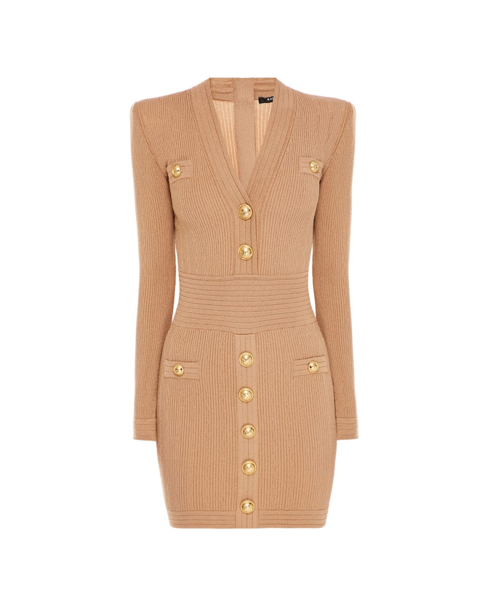 Платье Balmain XF1R8060KB00, бежевый цвет • Купить в интернет-магазине Kameron