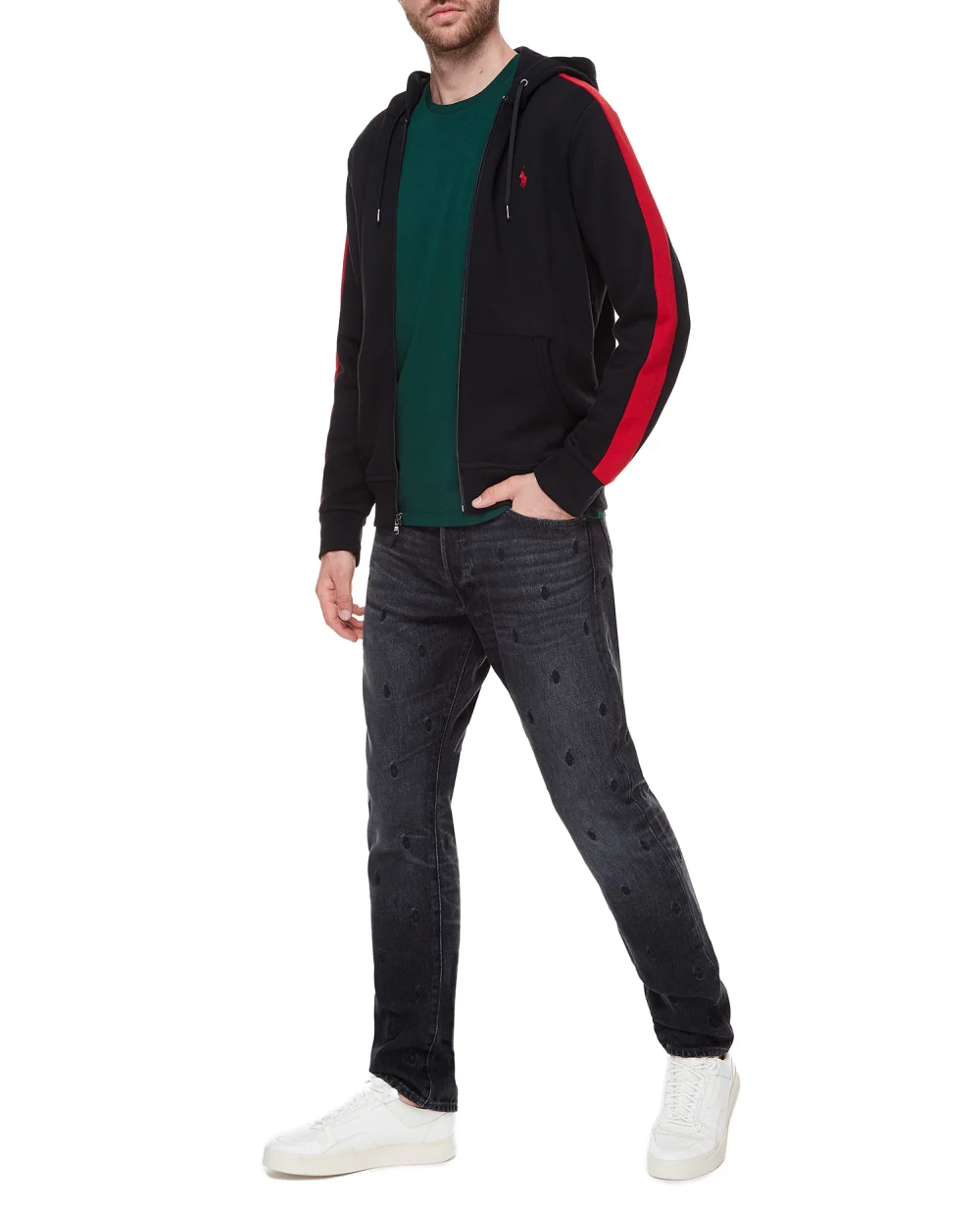 Худи Polo Ralph Lauren 710850222002, черный цвет • Купить в интернет-магазине Kameron