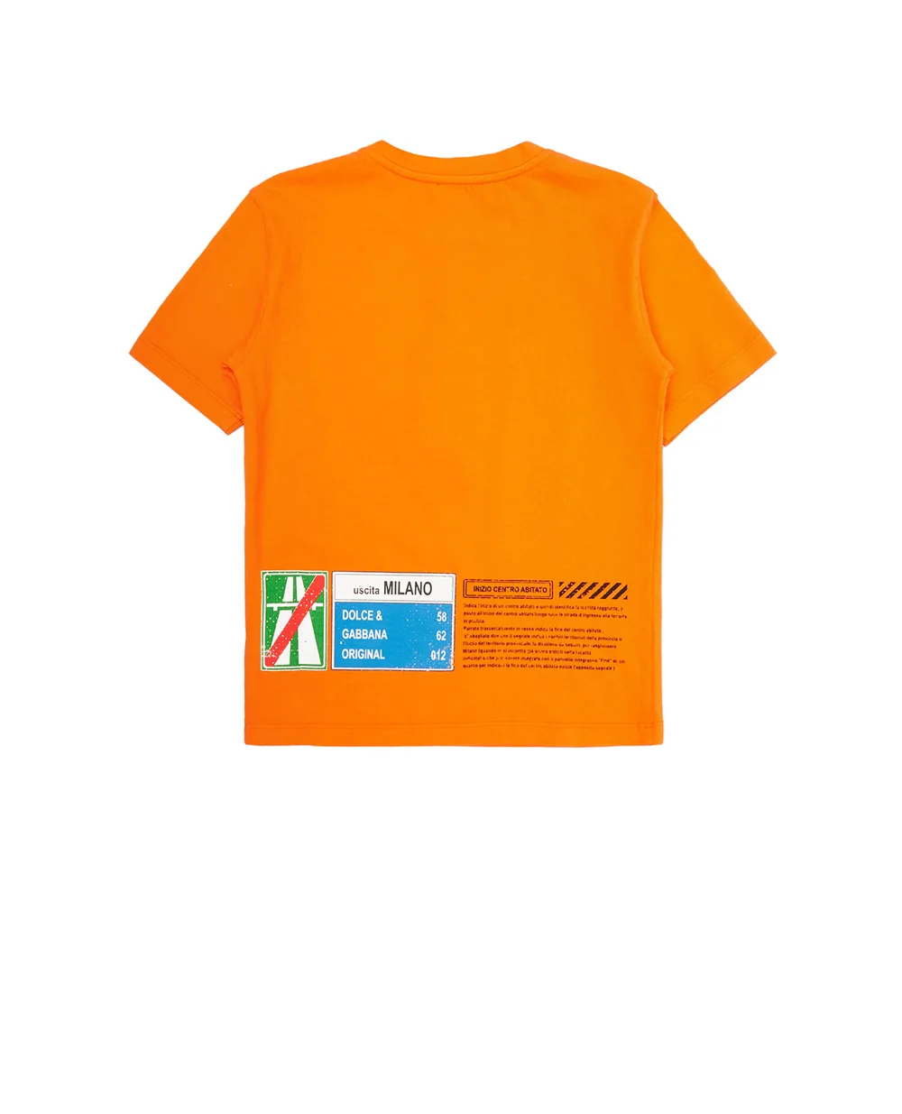 Футболка Dolce&Gabbana Kids L4JTDM-G7A7W-B, оранжевый цвет • Купить в интернет-магазине Kameron