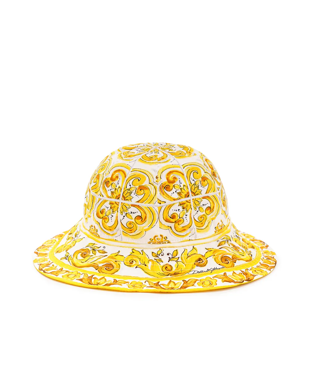 Детская панама Dolce&Gabbana Kids LB4H48-G7E1J, желтый цвет • Купить в интернет-магазине Kameron
