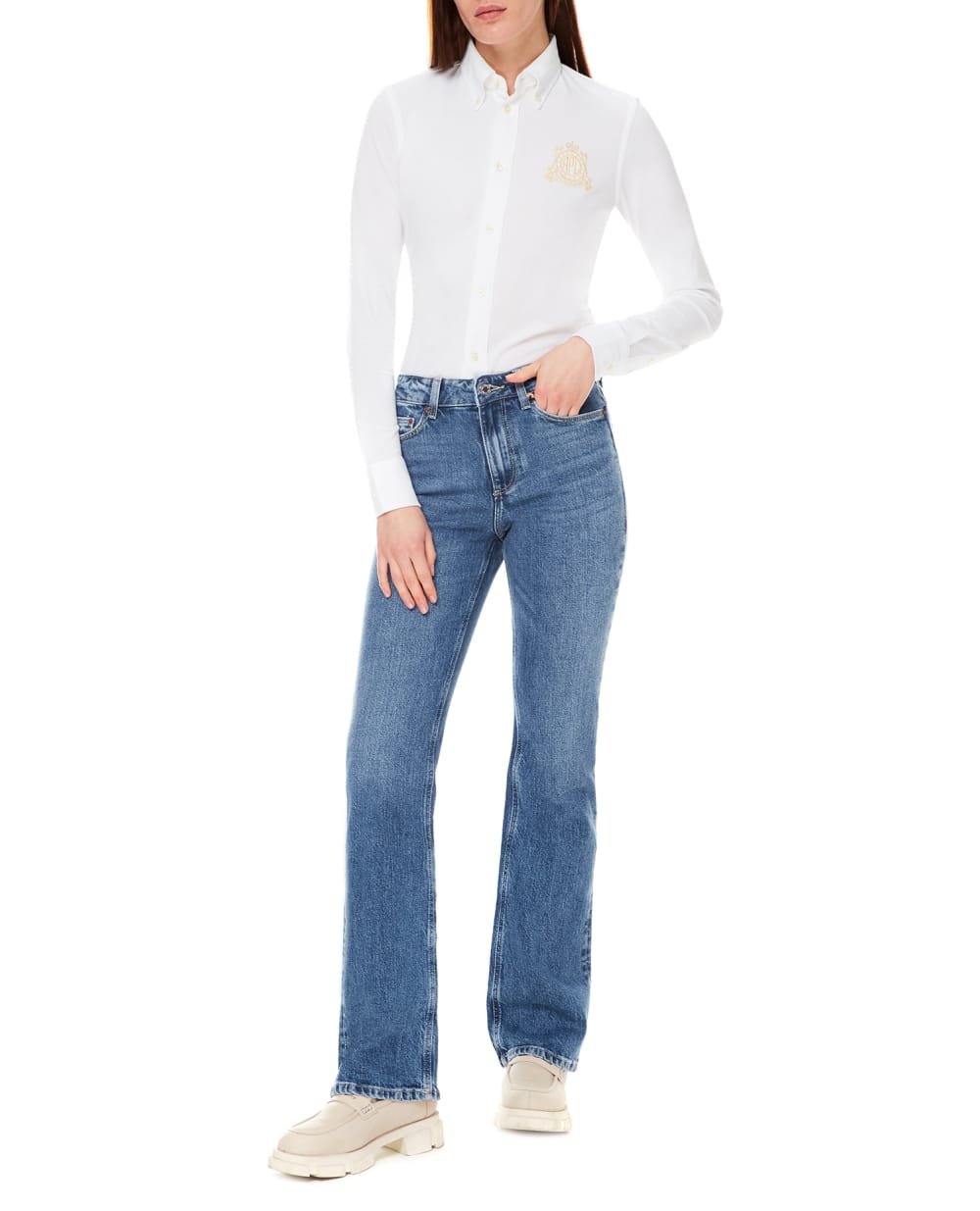 Рубашка Polo Ralph Lauren 211846878001, белый цвет • Купить в интернет-магазине Kameron