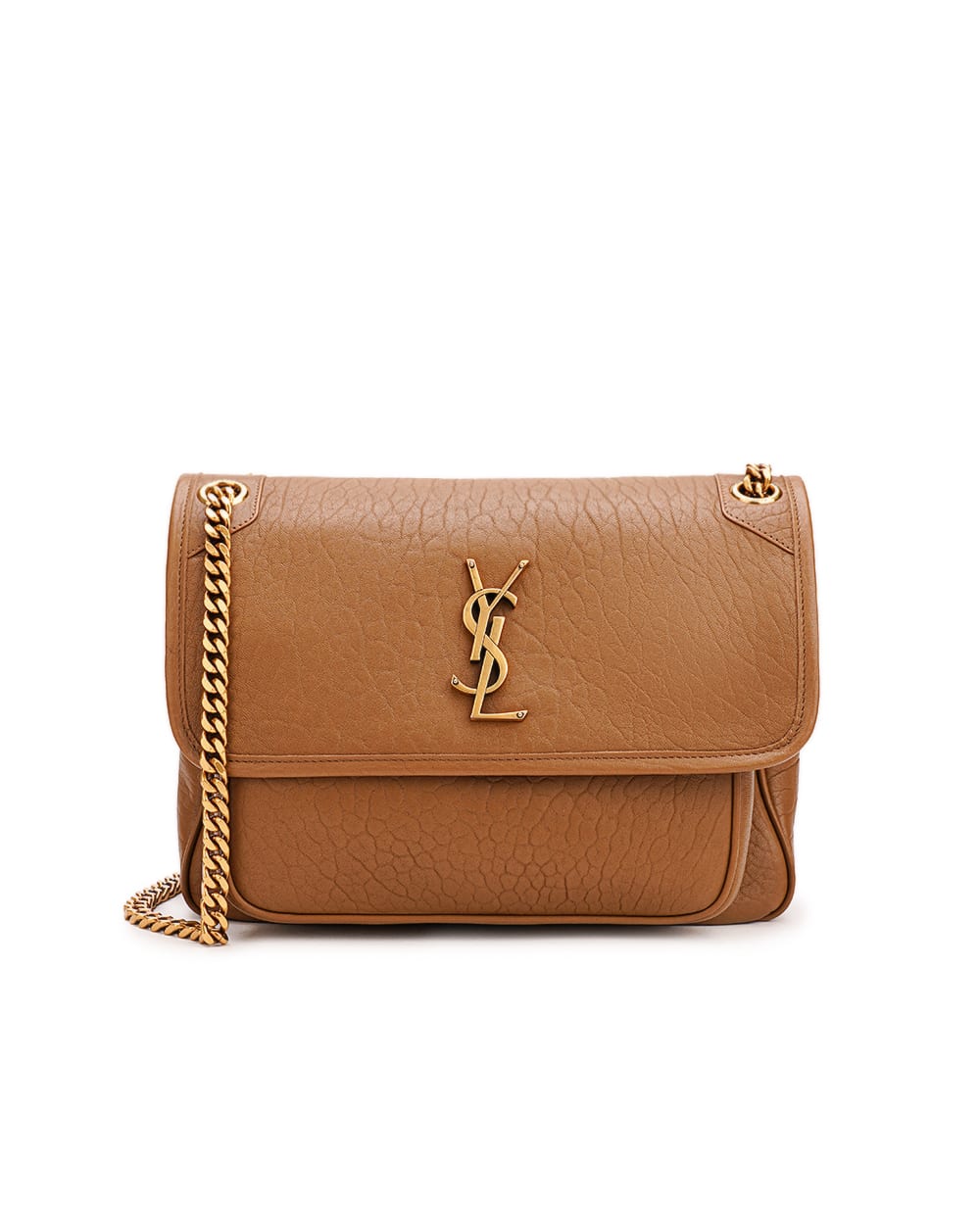 Кожаная сумка Niki Medium Saint Laurent 633178-AACYT, коричневый цвет • Купить в интернет-магазине Kameron