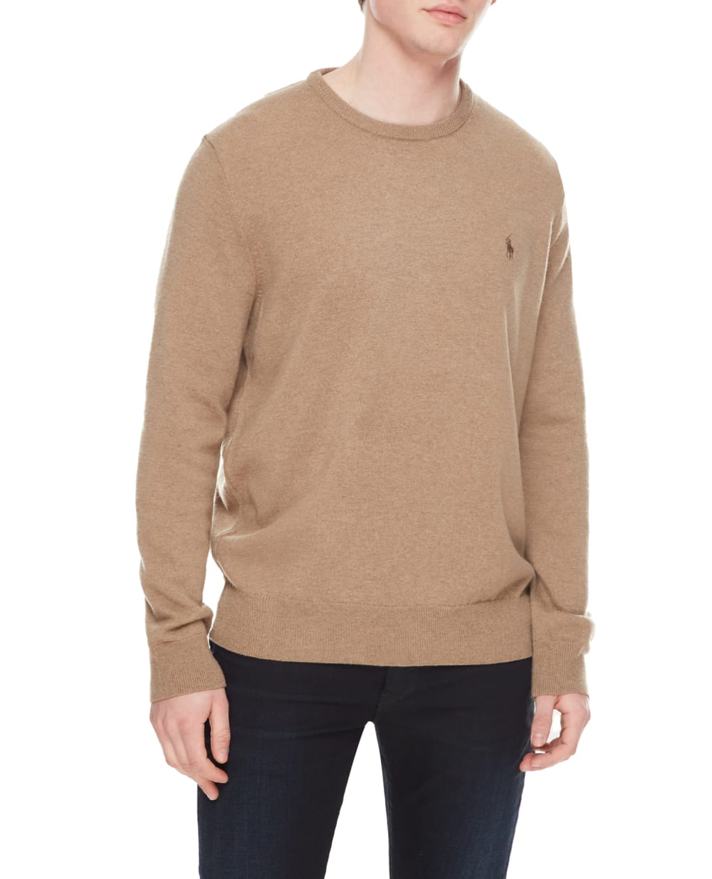 Шерстяной джемпер Polo Ralph Lauren 710876714011, коричневый цвет • Купить в интернет-магазине Kameron