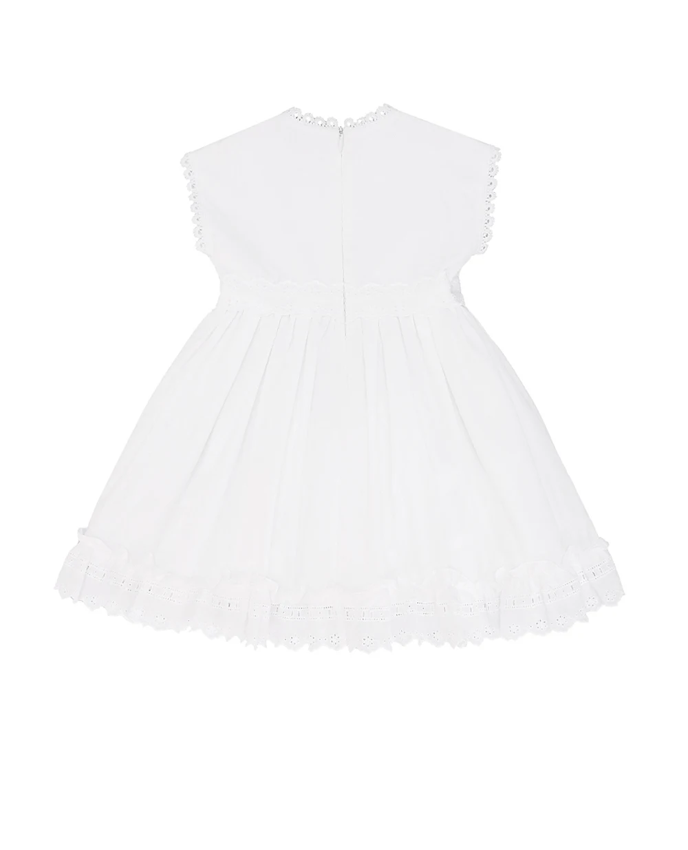 Детское платье Dolce&Gabbana Kids L23DZ3-FU5GK, белый цвет • Купить в интернет-магазине Kameron