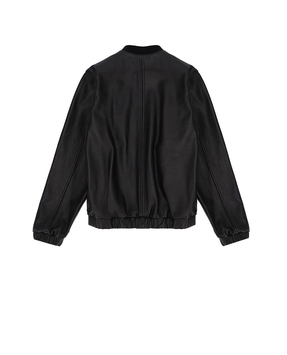 Детская кожаная куртка Dolce&Gabbana Kids L42B78-G7NYR-S, черный цвет • Купить в интернет-магазине Kameron
