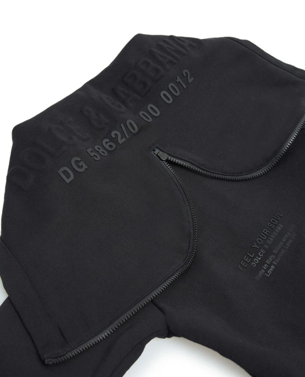 Худи Dolce&Gabbana Kids L4JWAA-G7YGW-B, черный цвет • Купить в интернет-магазине Kameron