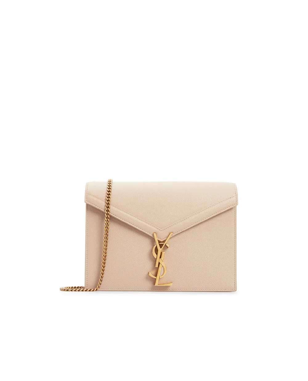 Кожаная сумка Cassandra Saint Laurent 532750-BOW0W, бежевый цвет • Купить в интернет-магазине Kameron