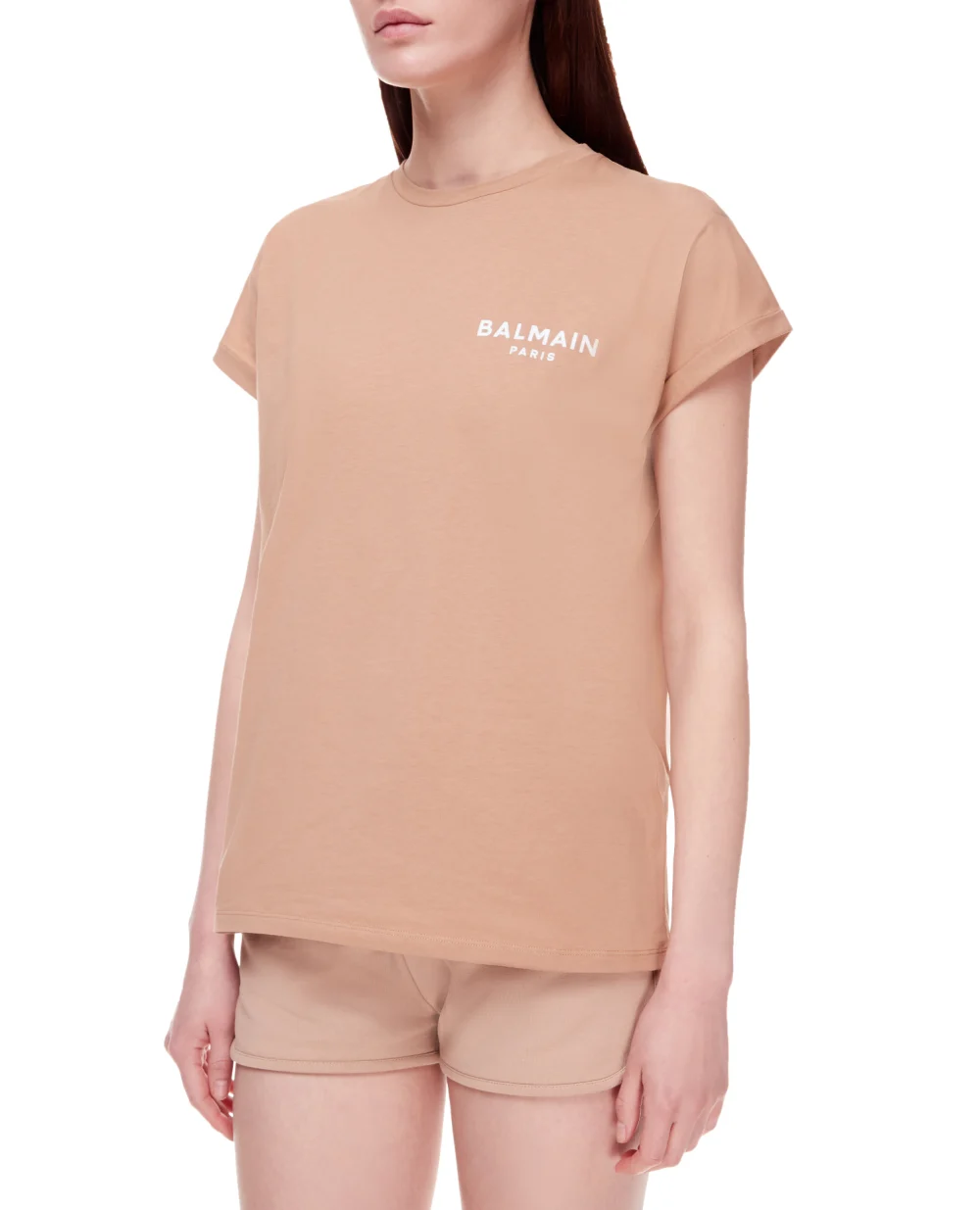 Футболка Balmain XF1EF010BB01, бежевый цвет • Купить в интернет-магазине Kameron