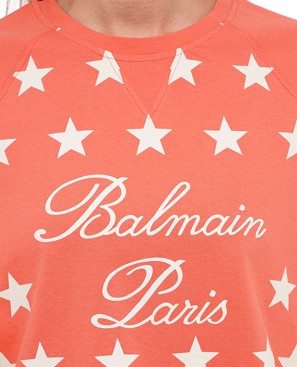 Футболка Balmain CF1EE090GD27, розовый цвет • Купить в интернет-магазине Kameron