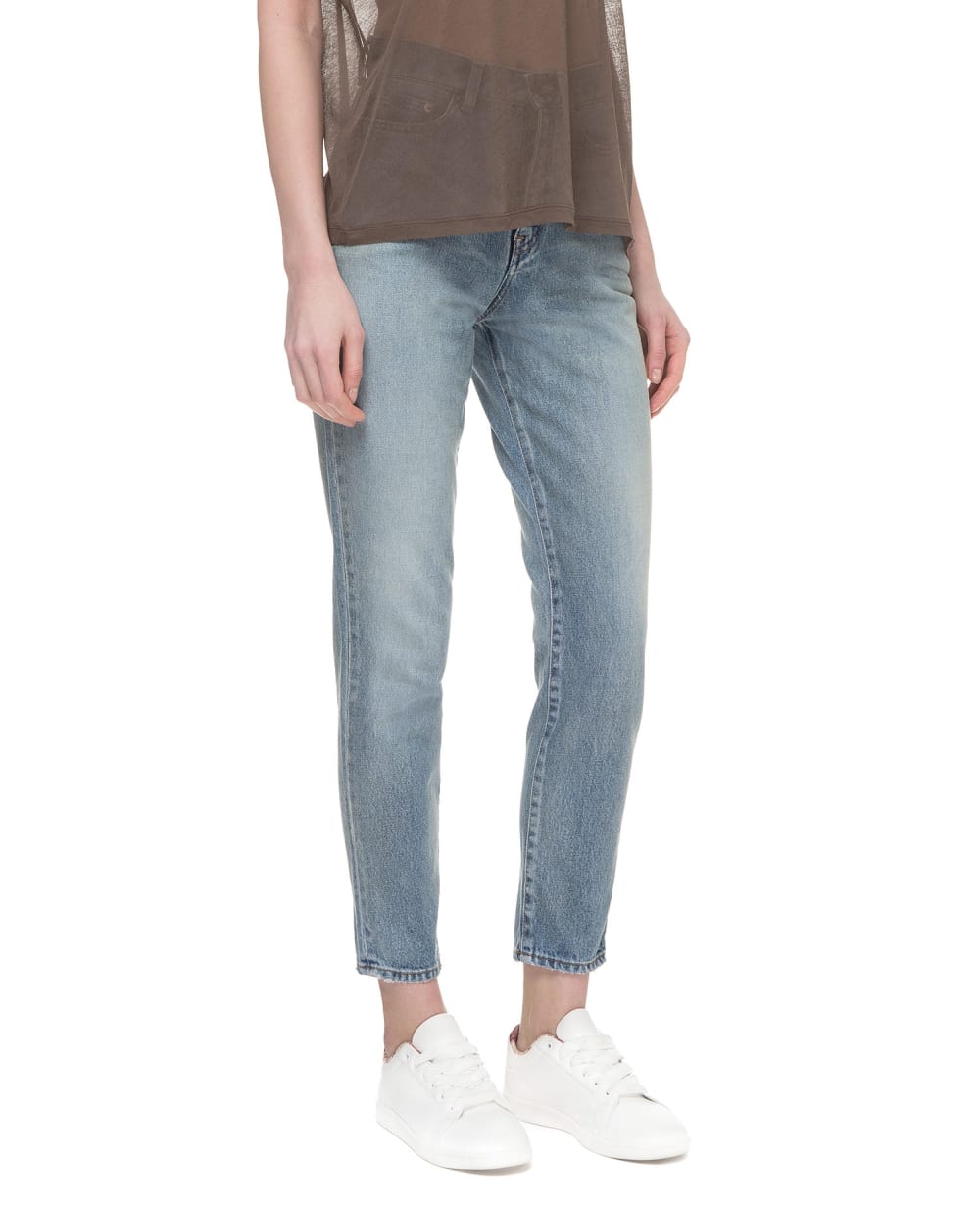 Джинсы Saint Laurent 601504-YM372, голубой цвет • Купить в интернет-магазине Kameron