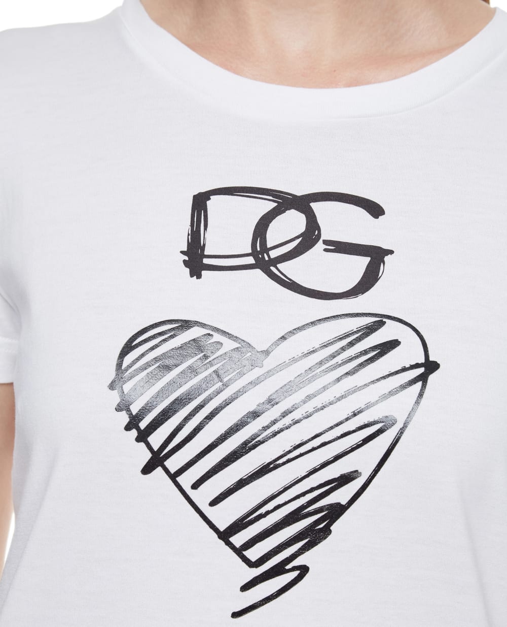 Футболка Dolce&Gabbana F8L99T-G7XAY, белый цвет • Купить в интернет-магазине Kameron