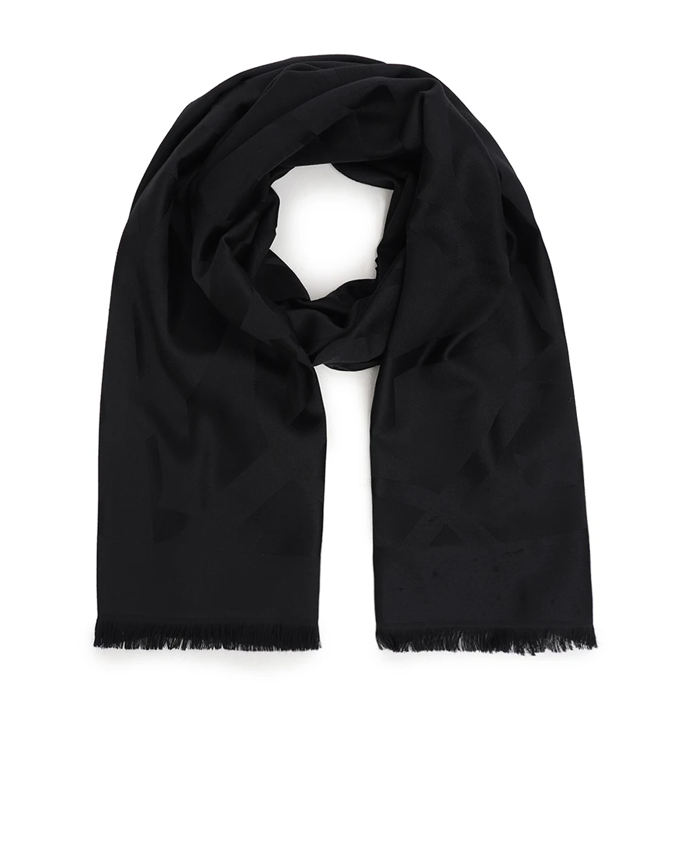 Шарф Saint Laurent 719428-3Y210, черный цвет • Купить в интернет-магазине Kameron