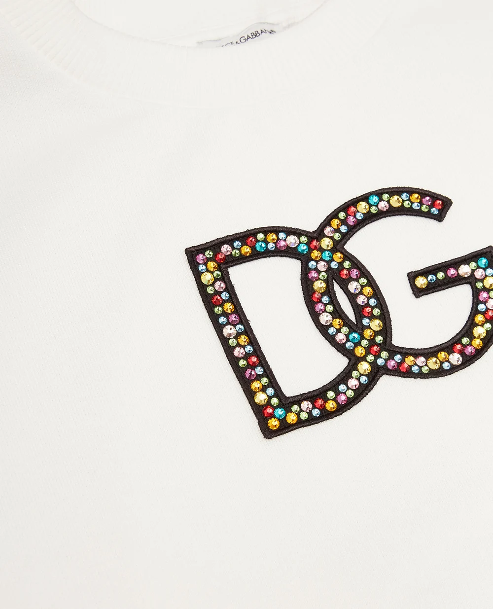 Свитшот Dolce&Gabbana Kids L5JW6C-G7B9K-B, белый цвет • Купить в интернет-магазине Kameron