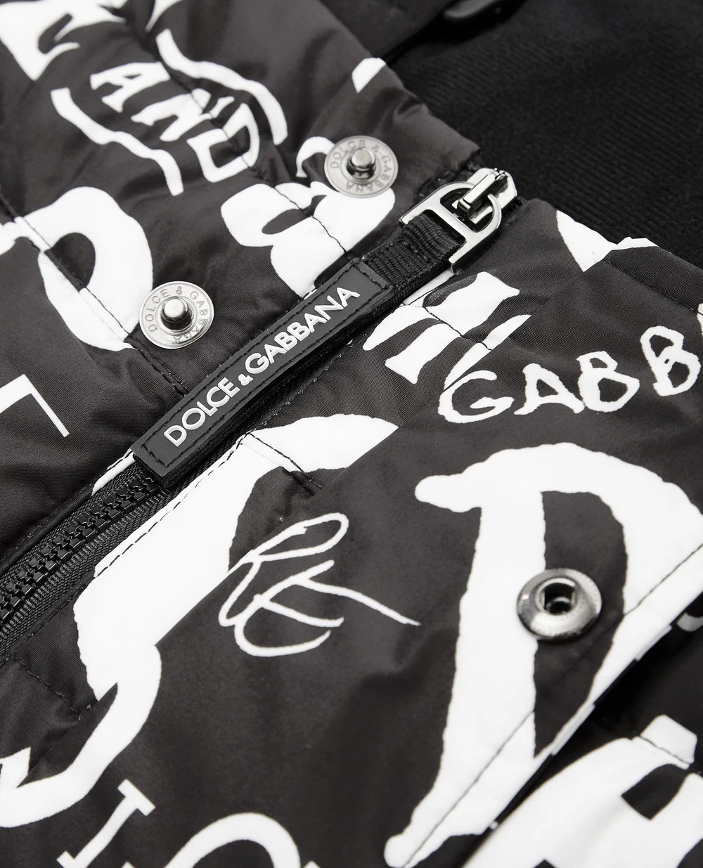 Пуховые брюки Dolce&Gabbana Kids L4JPZ8-FSSES-B, черный цвет • Купить в интернет-магазине Kameron