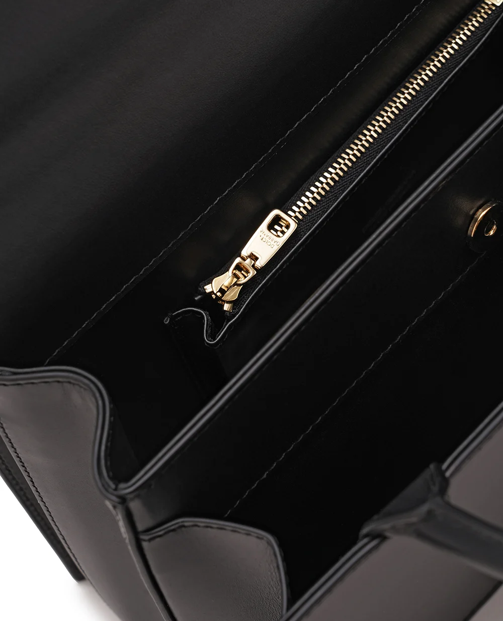 Кожаная сумка 3.5 Handbag Dolce&Gabbana BB7587-AW576, черный цвет • Купить в интернет-магазине Kameron