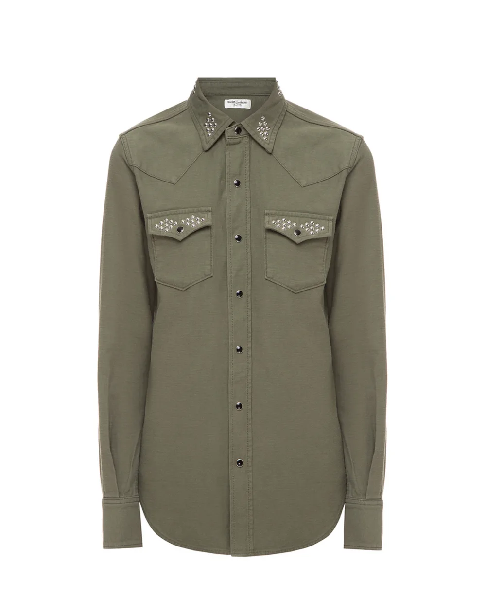 Рубашка Saint Laurent 578953-Y519V, зеленый цвет • Купить в интернет-магазине Kameron