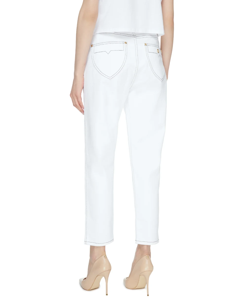 Джинсы Balmain VF15700D087, белый цвет • Купить в интернет-магазине Kameron