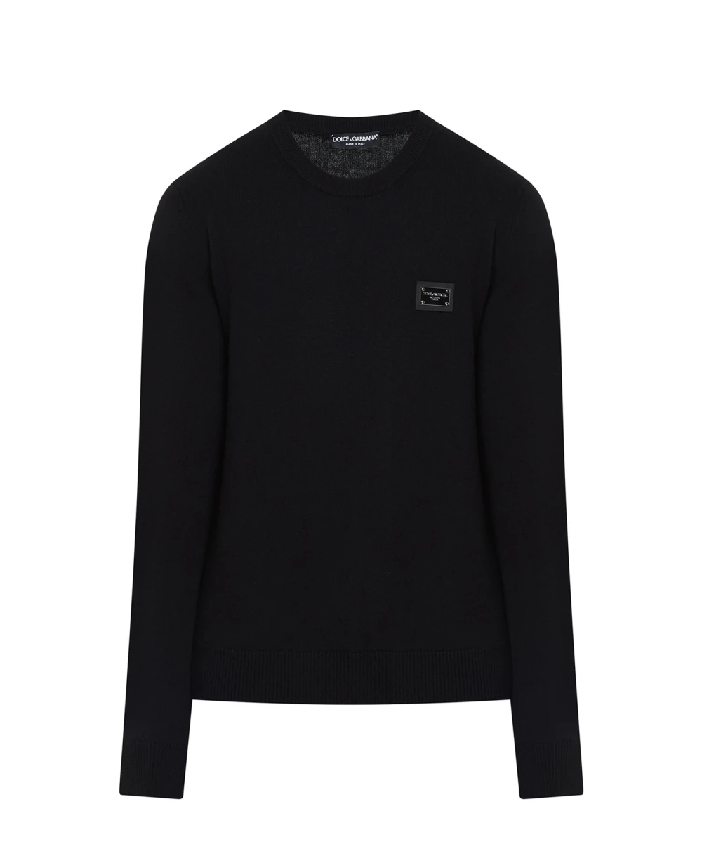 Шерстяной джемпер Dolce&Gabbana GXO39T-JEMQ4, черный цвет • Купить в интернет-магазине Kameron