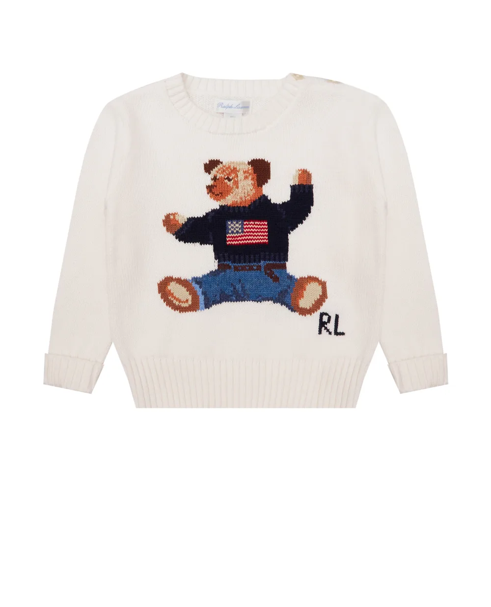 Свитер Polo Ralph Lauren Kids 320669571003, белый цвет • Купить в интернет-магазине Kameron