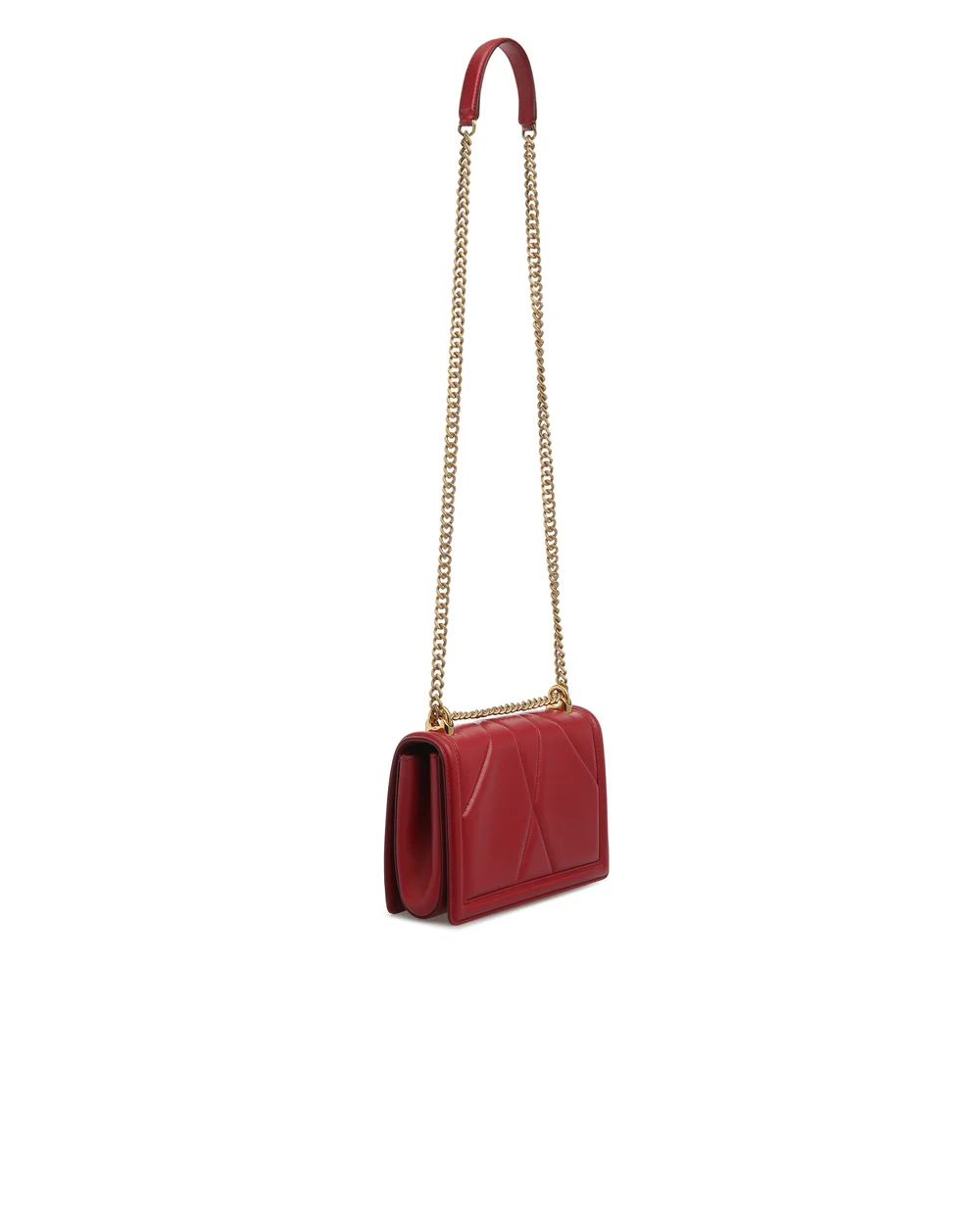 Шкіряна сумка Devotion Medium Dolce&Gabbana BB6652-AV967, червоний колір • Купити в інтернет-магазині Kameron