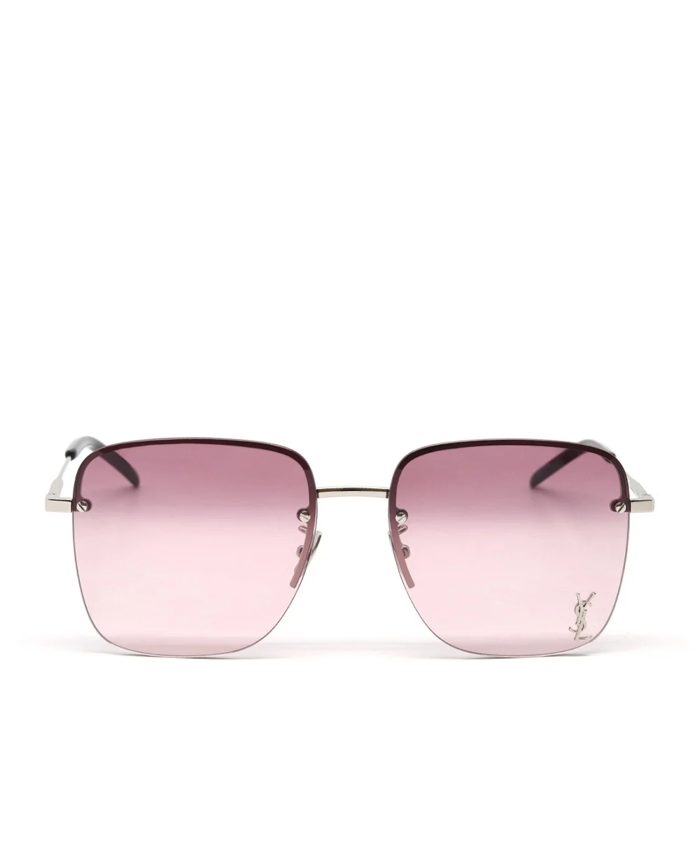 Солнцезащитные очки Saint Laurent SL 312 M-011, серебряный цвет • Купить в интернет-магазине Kameron