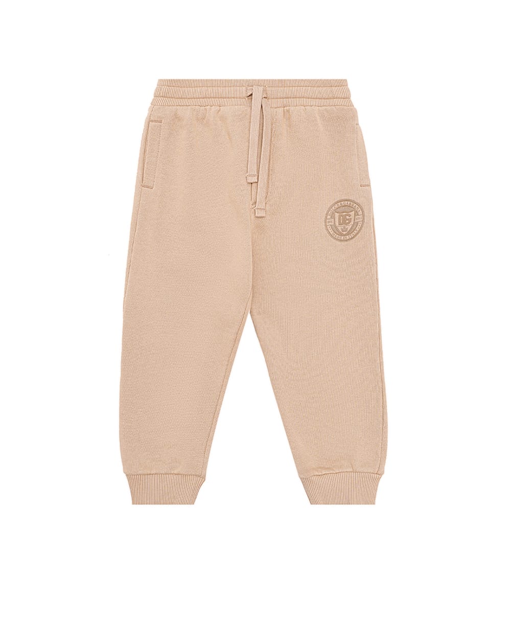 Детские спортивные брюки (костюм) Dolce&Gabbana Kids L1JPJH-G7NXD, бежевый цвет • Купить в интернет-магазине Kameron