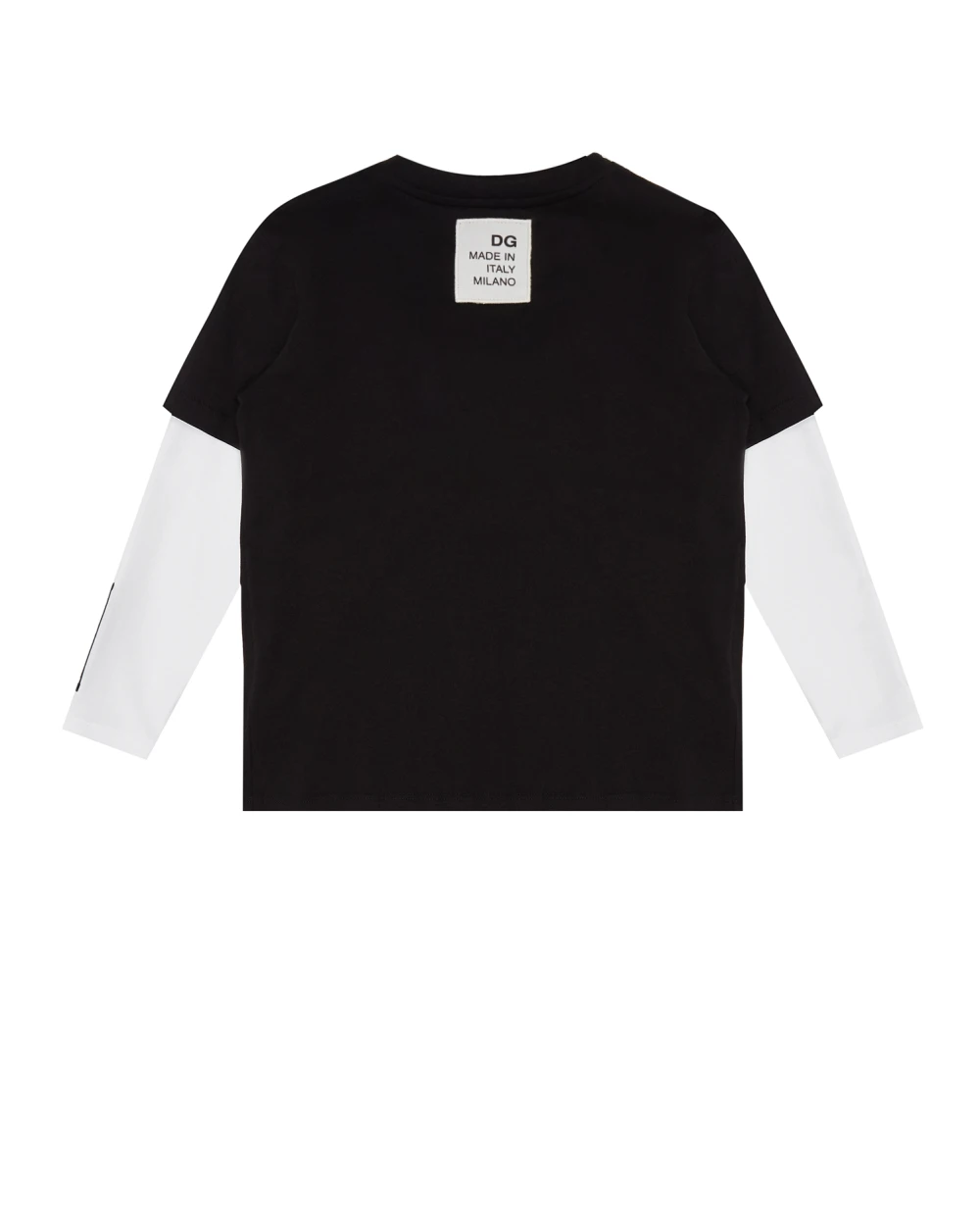 Лонгслив Dolce&Gabbana Kids L4JTCY-G7YIK-B, черный цвет • Купить в интернет-магазине Kameron