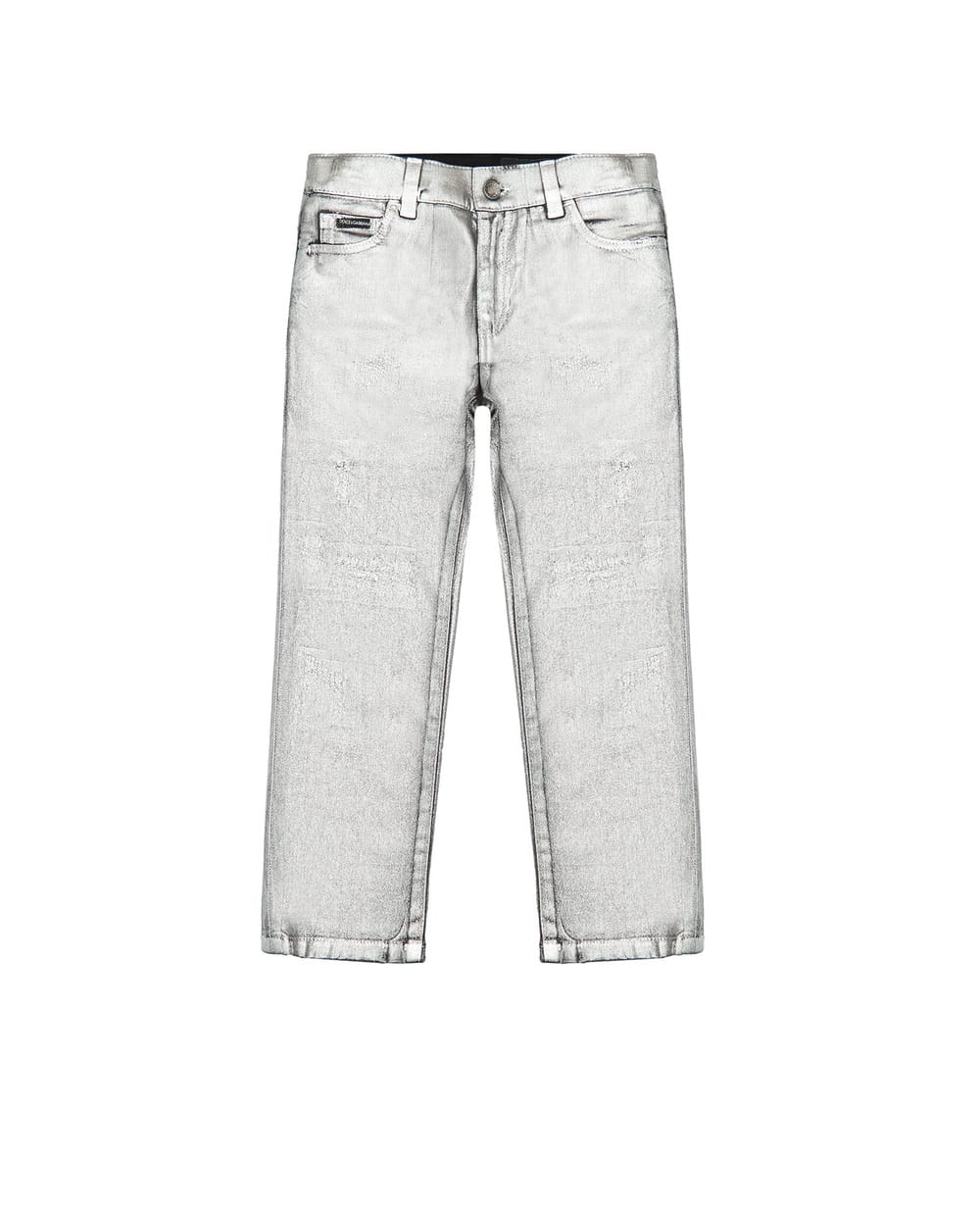 Детские джинсы Dolce&Gabbana Kids L42F37-LD992-B, серебряный цвет • Купить в интернет-магазине Kameron