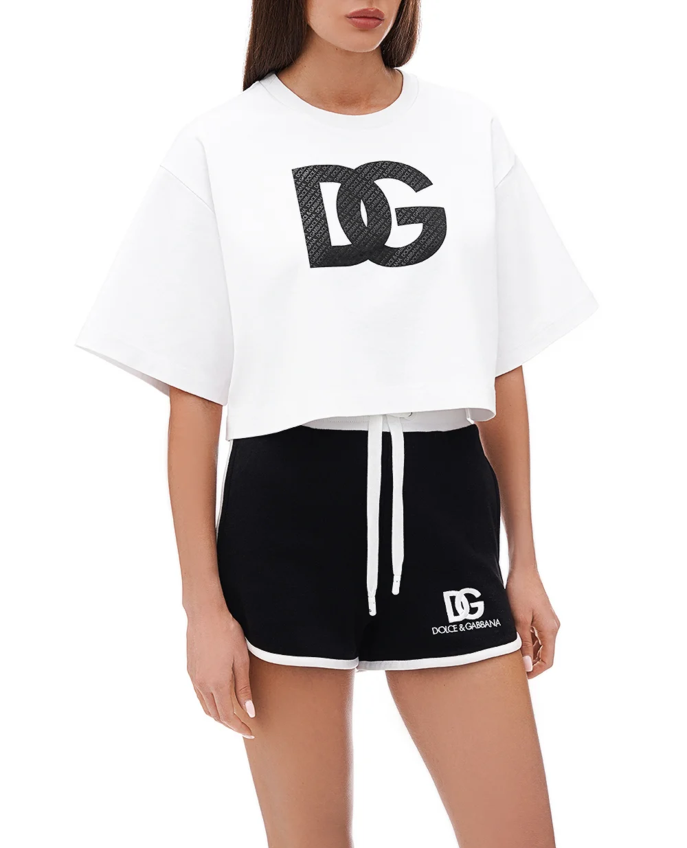 Футболка Dolce&Gabbana F8U81T-GDB6Q, белый цвет • Купить в интернет-магазине Kameron