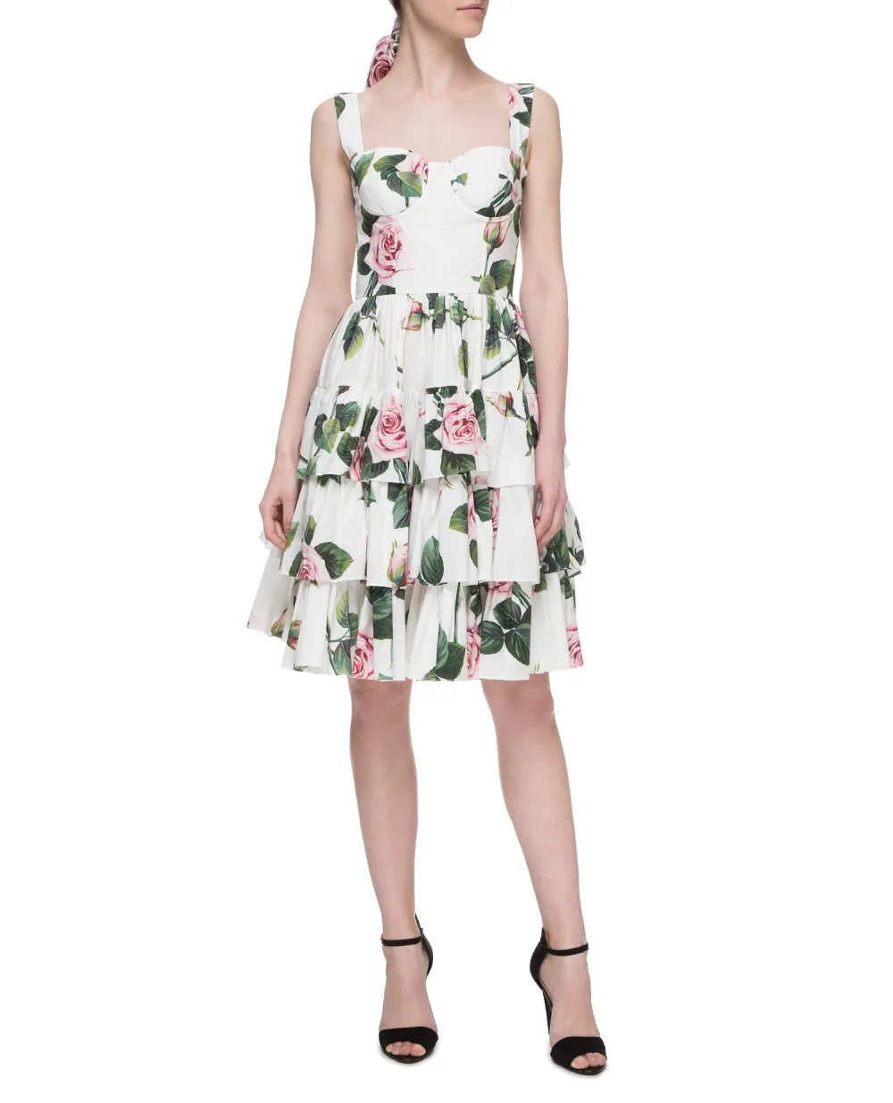 Платье Dolce&Gabbana F6I0BT-HS5FZ, белый цвет • Купить в интернет-магазине Kameron