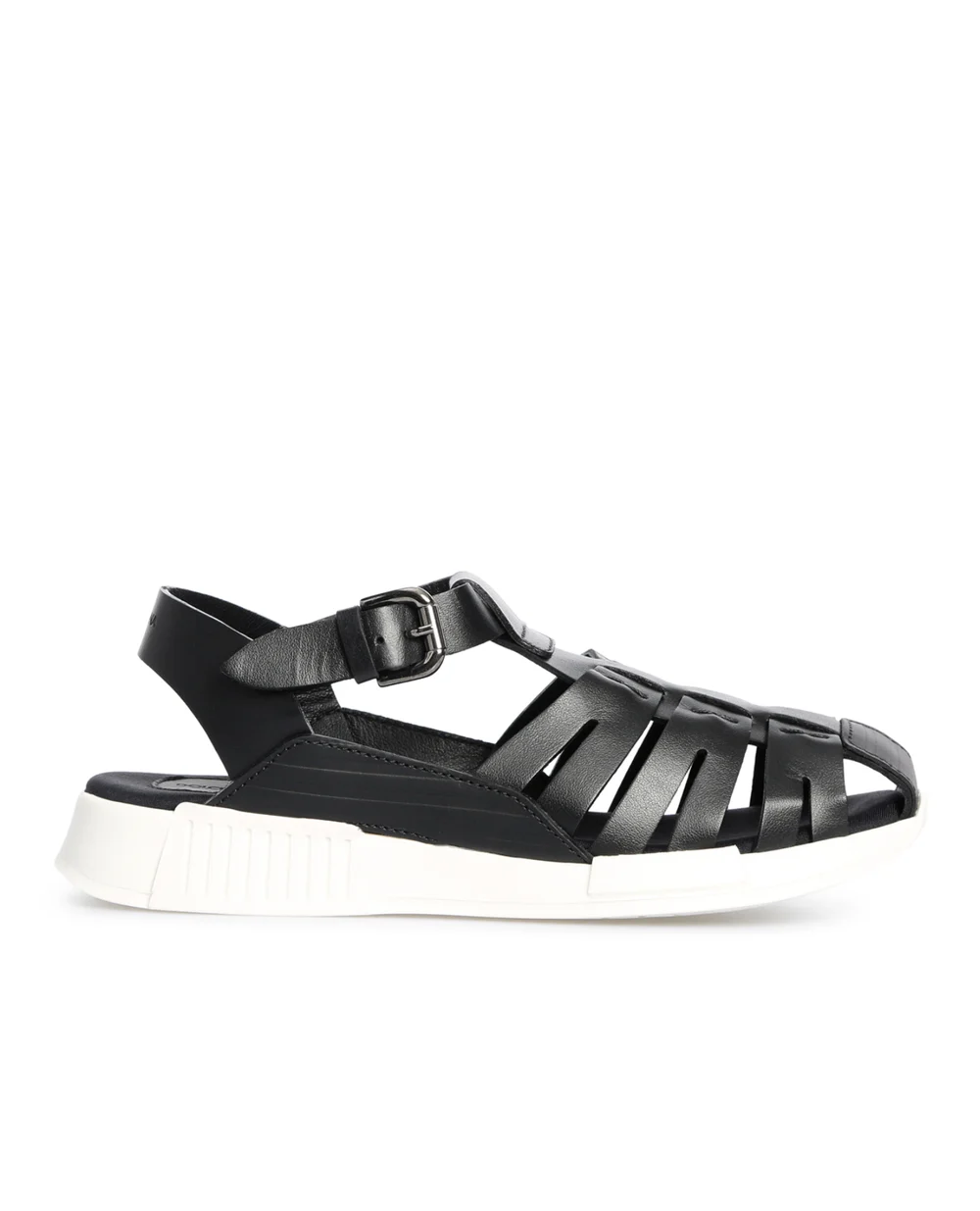 Детские кожаные сандалии Dolce&Gabbana Kids DA0910-A1048-L, черный цвет • Купить в интернет-магазине Kameron