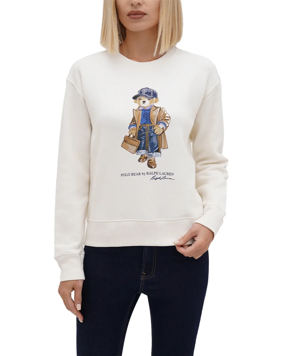 Свитшот Polo Bear Polo Ralph Lauren 211910156001, белый цвет • Купить в интернет-магазине Kameron