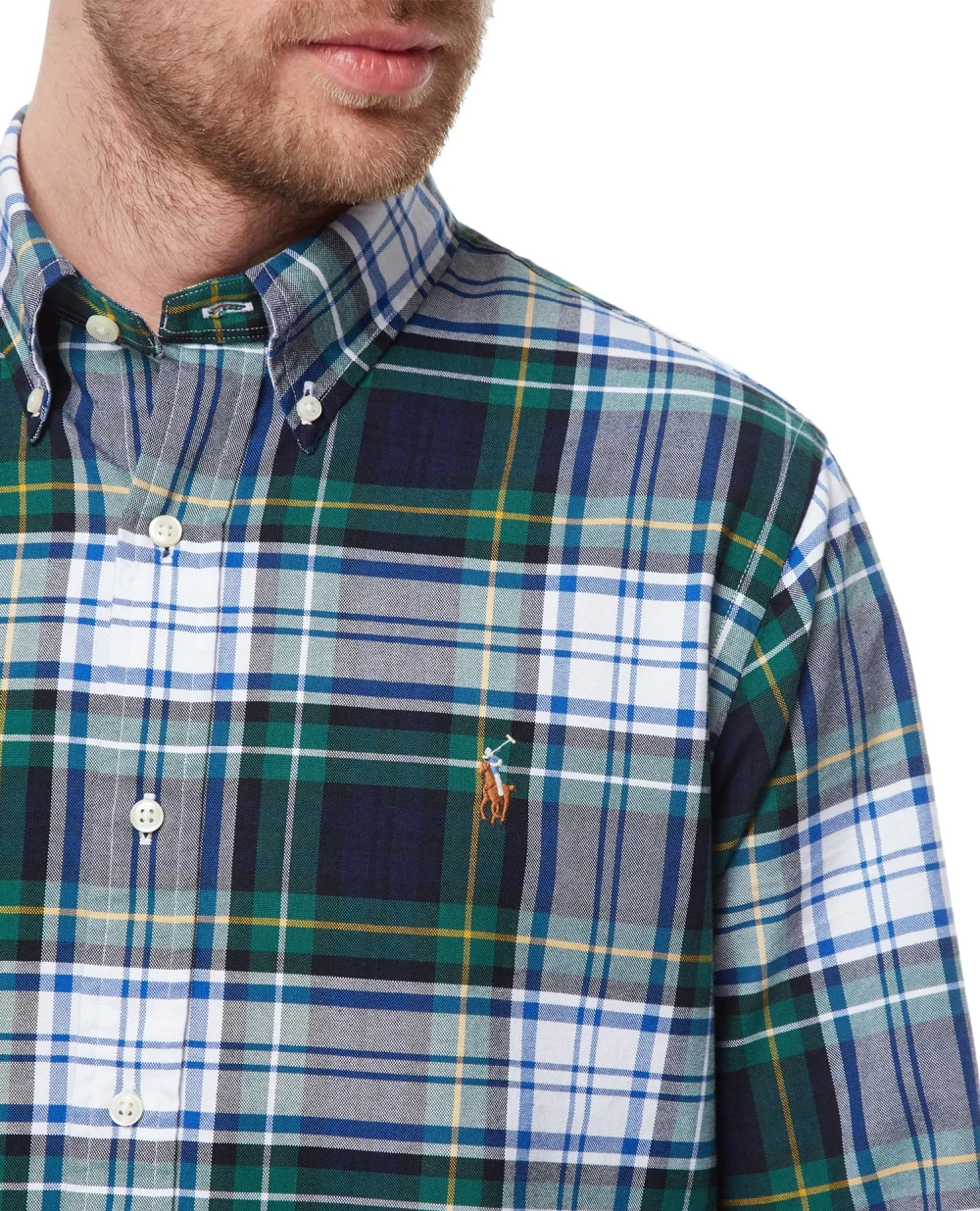 Рубашка Polo Ralph Lauren 710867315003, синий цвет • Купить в интернет-магазине Kameron