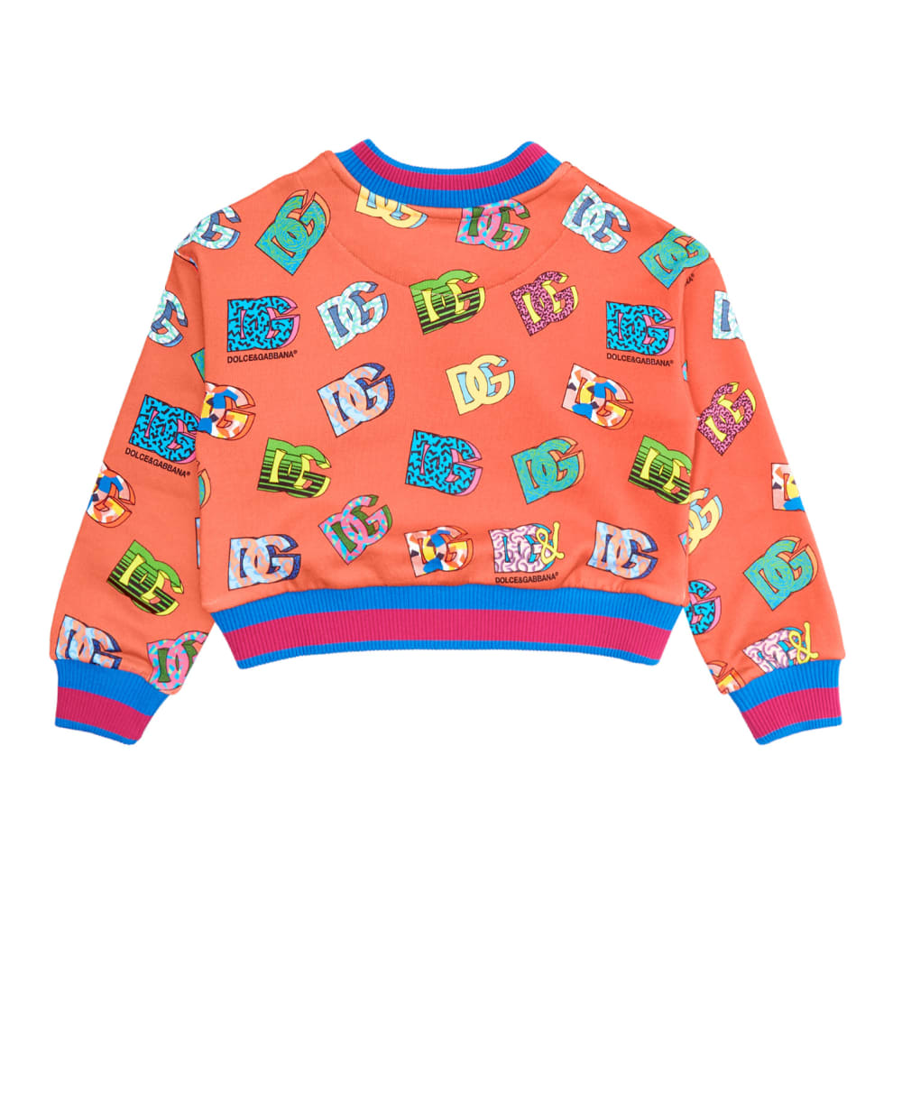 Свитшот Dolce&Gabbana Kids L5JW6E-G7CC3-S, розовый цвет • Купить в интернет-магазине Kameron