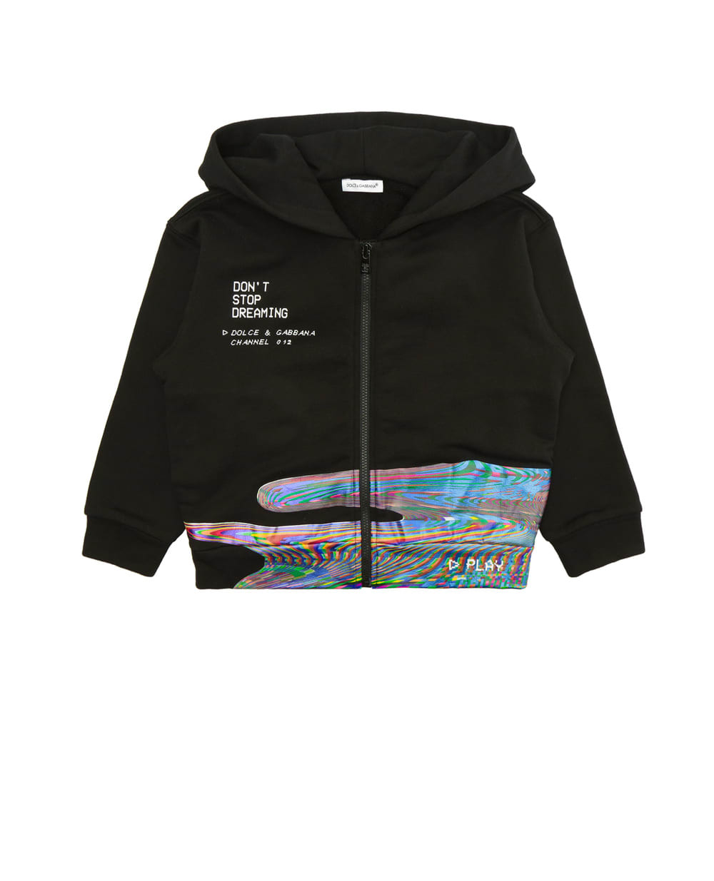 Худи Dolce&Gabbana Kids L4JWBX-G7BMB-B, черный цвет • Купить в интернет-магазине Kameron