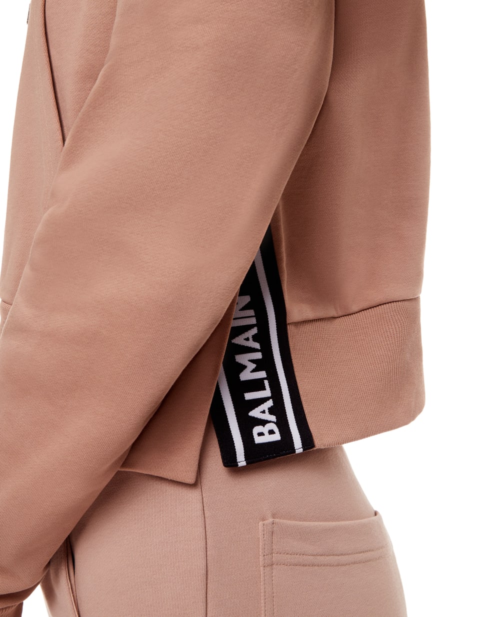 Худи Balmain XF1JP000BB01, бежевый цвет • Купить в интернет-магазине Kameron