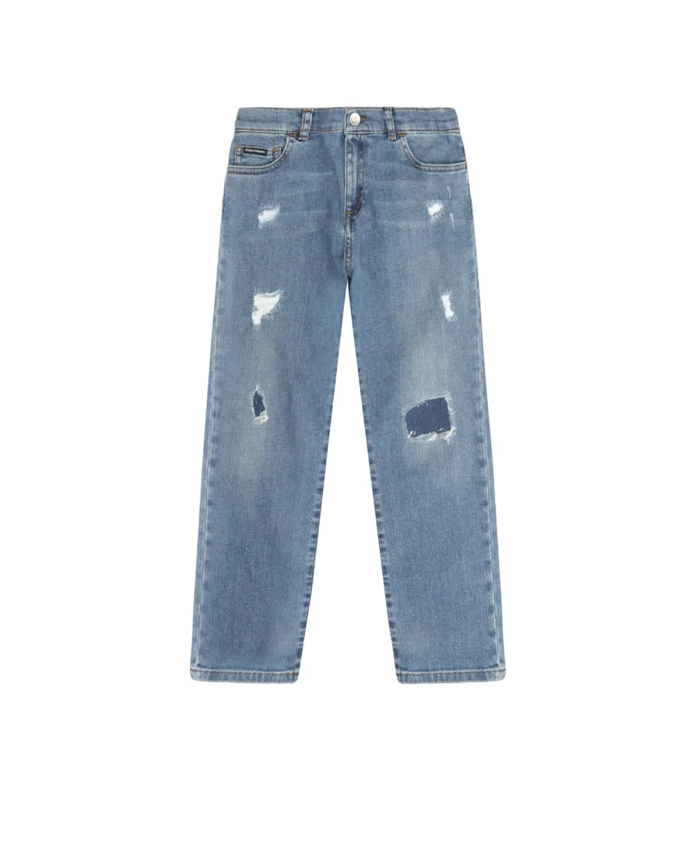Джинсы Dolce&Gabbana Kids L42F03-LD741-B, голубой цвет • Купить в интернет-магазине Kameron